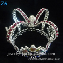 Colored Diamond Diamante Prom Kings Crown For Men Pageant Crowns